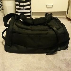 great black duffle